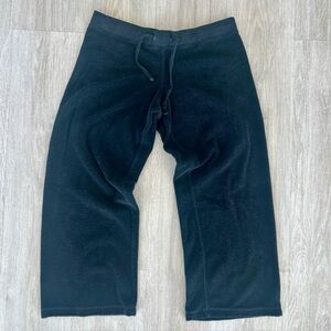 Juicy Couture Orange Label Terry Culotte Pants Black Women’s S Y2K Vintage